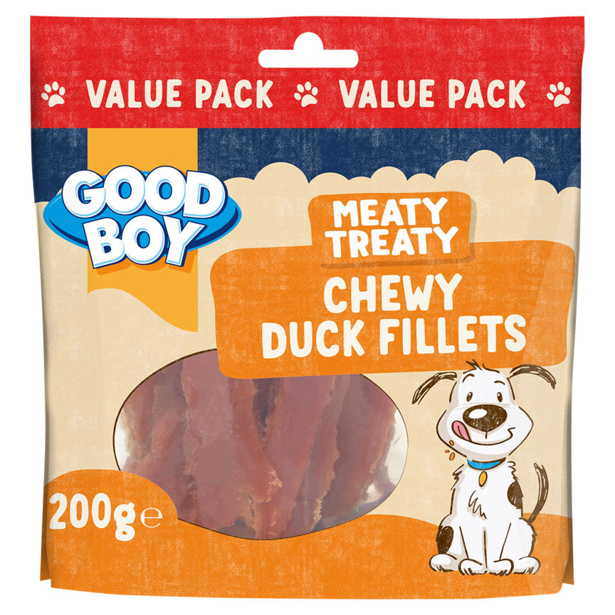 Good Boy Meaty Treaty Chewy Duck Fillets Value Pack 200g GOODS ASDA   