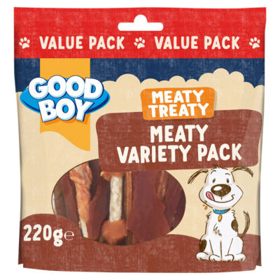 Good Boy Meaty Treaty Variety Pack 220g (British brand)