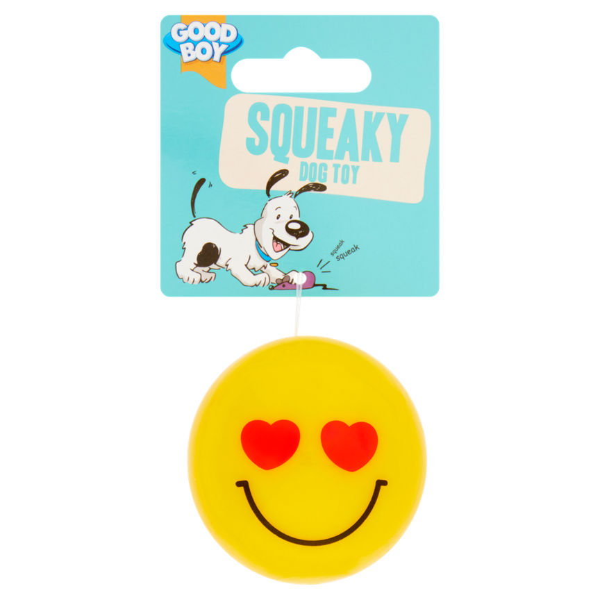 Good Boy Squeaky Dog Toy Faceball GOODS ASDA   