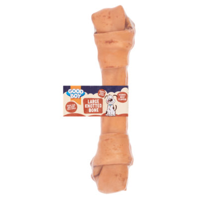 Good Boy Grand Os noué friandise pour chien en cuir brut 100g