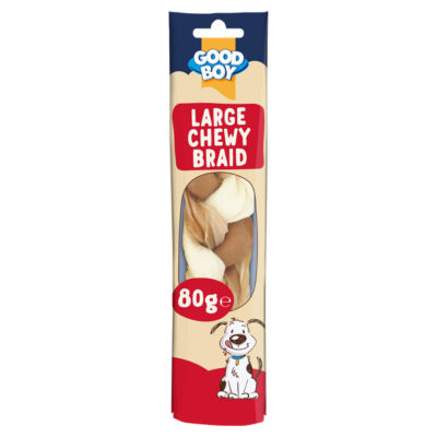 Good Boy Friandise à mâcher torsadée saveur poulet pour grand chien 80g