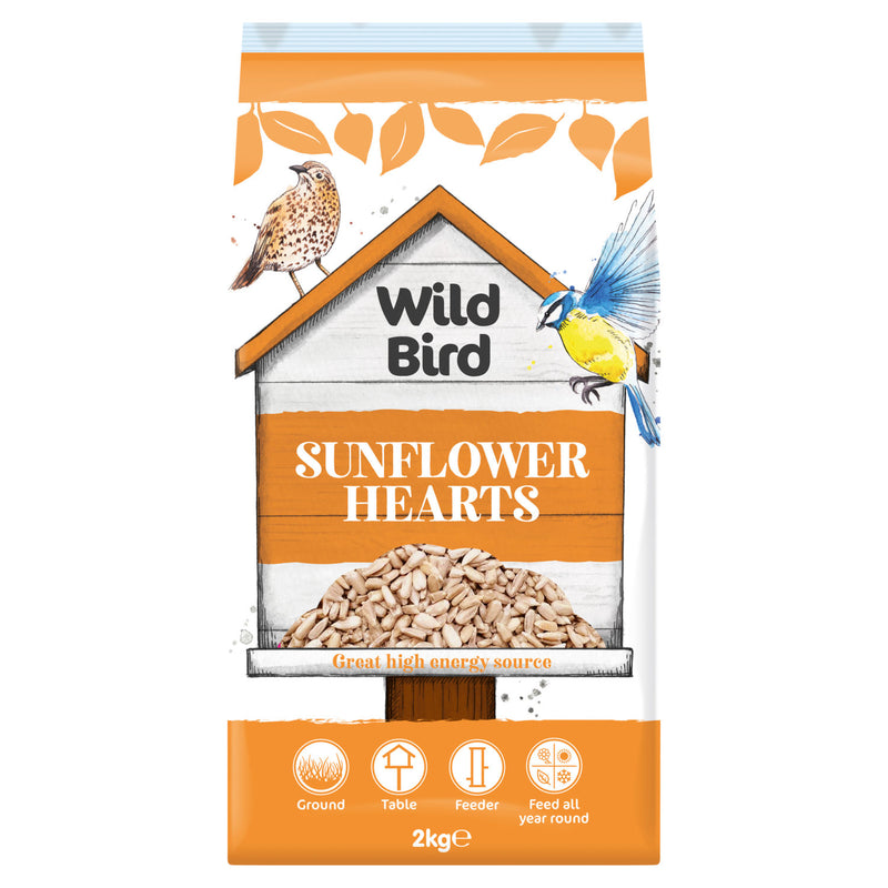 Wild Bird Sunflower Hearts 2kg - British product