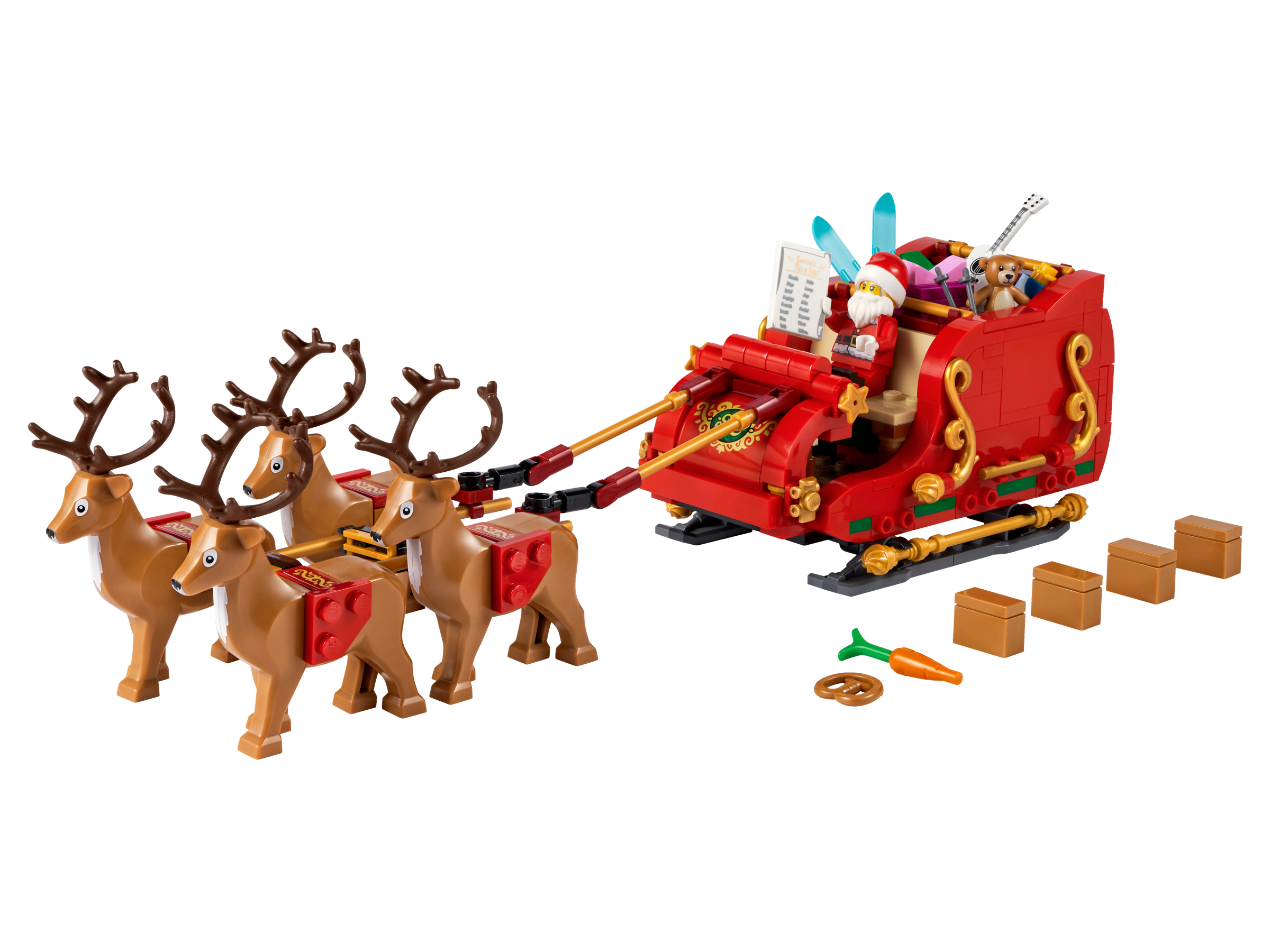 LEGO Santa's Sleigh Christmas building set with reindeers (British brand)