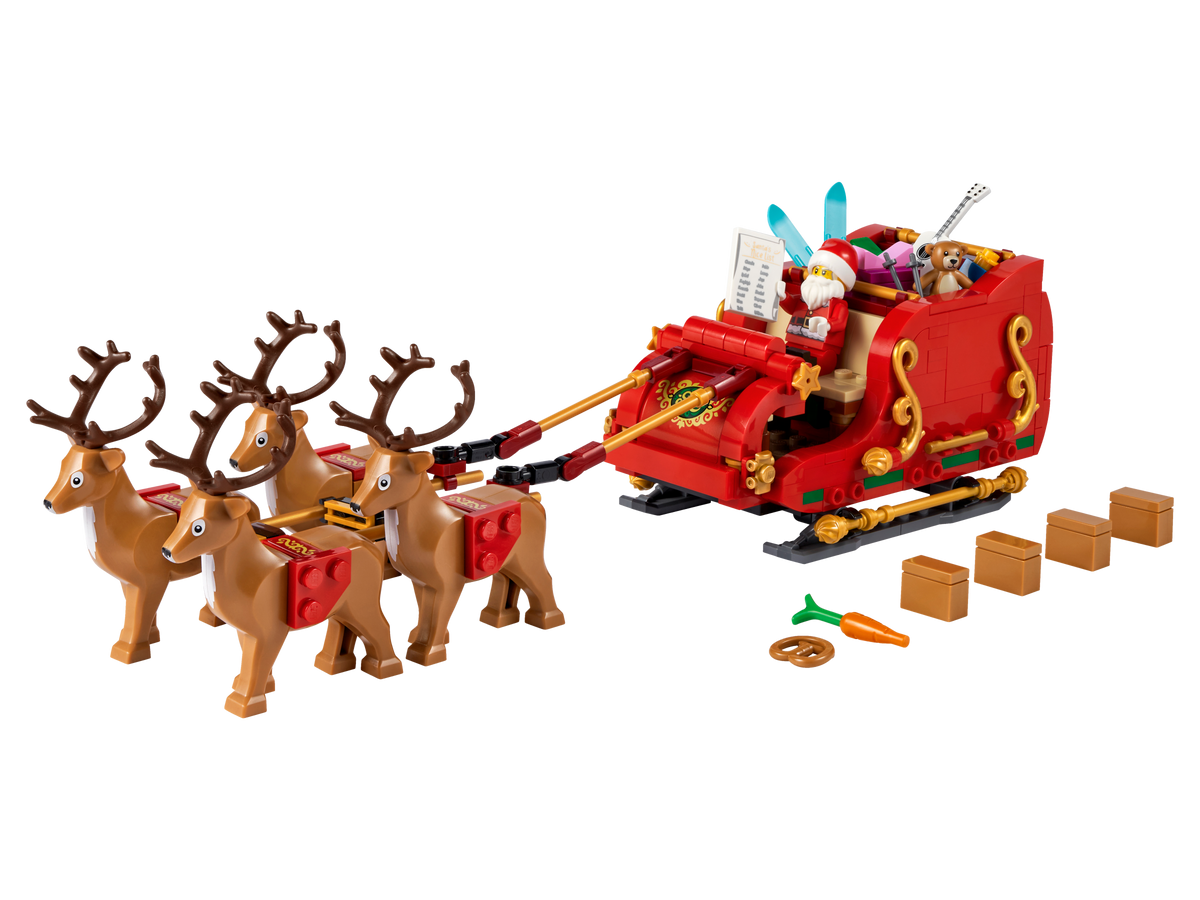 LEGO Santa's Sleigh Christmas building set with reindeers (British brand)