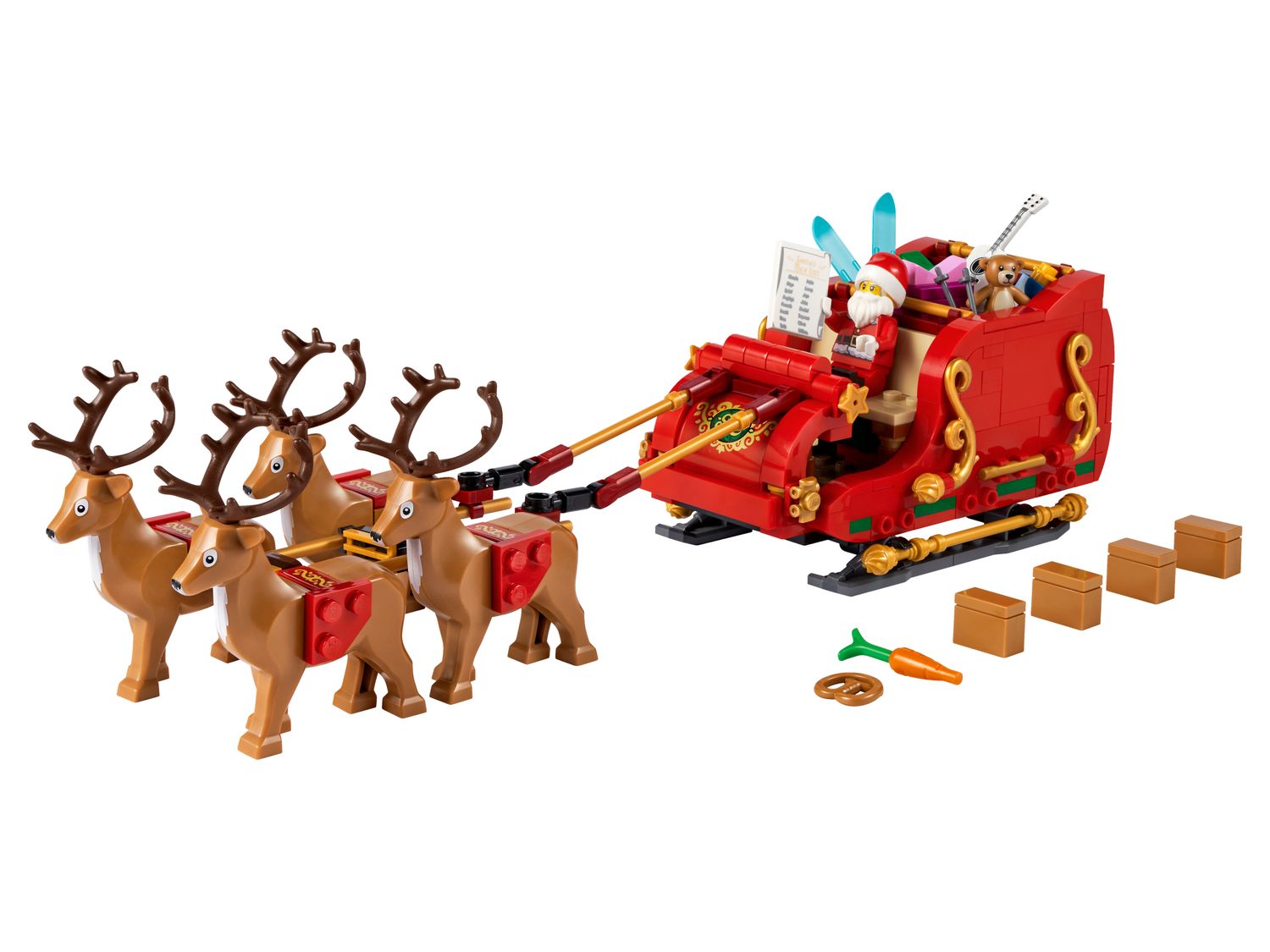 LEGO Santa's Sleigh Christmas building set with reindeers (British brand)