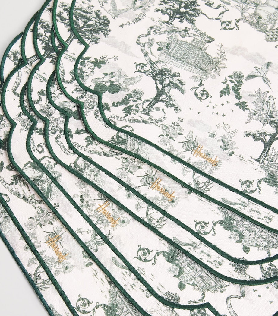 Harrods Cotton-Linen Toile Placemats Set of 4, UK version