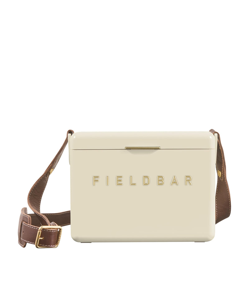 Fieldbar mini bar cooler box with leather sling 4L - British product