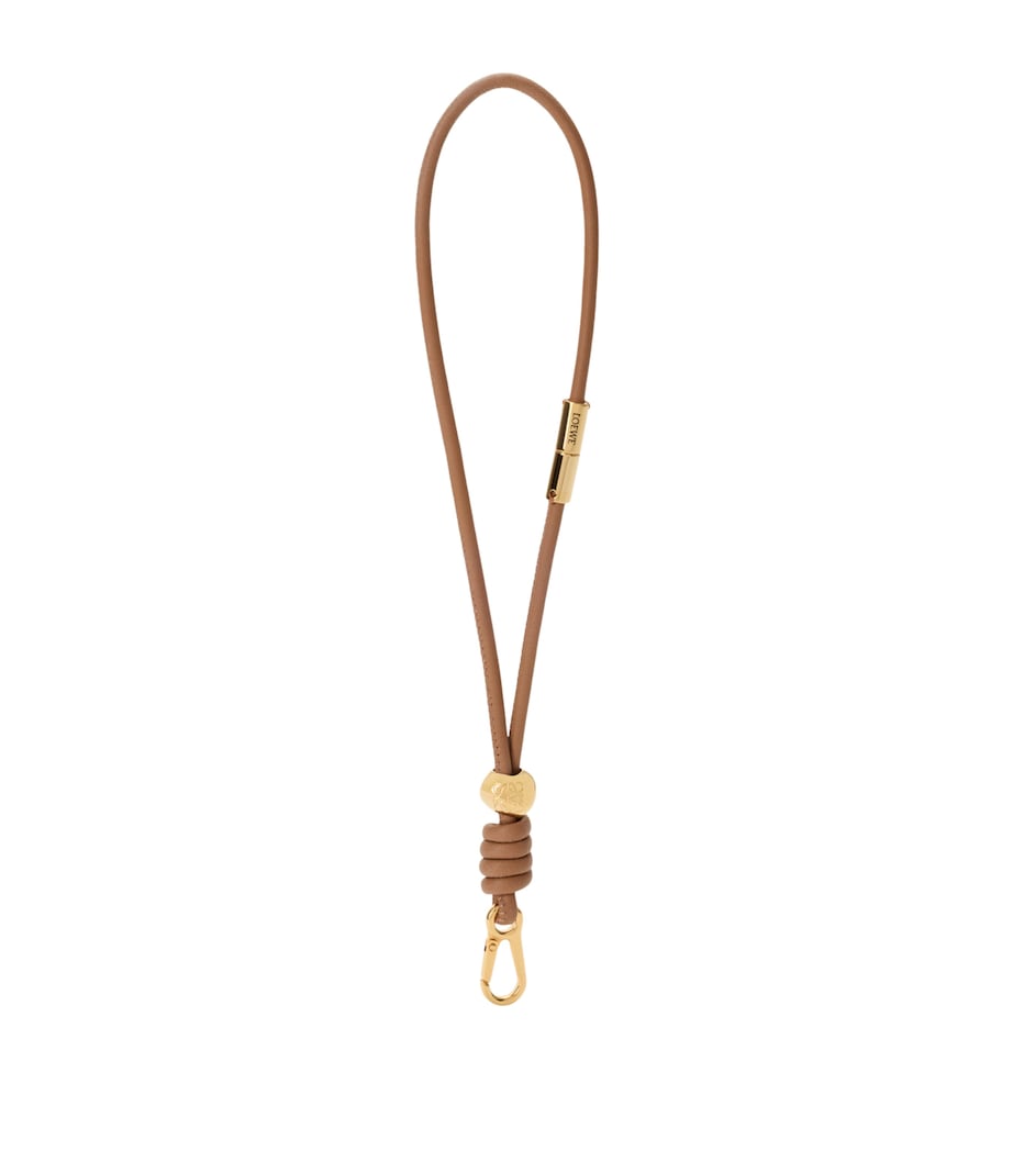 LOEWE leather wrist strap with Anagram logo 57cm, imported from the UK