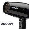 BaByliss travel hair dryer 2000W black - British product