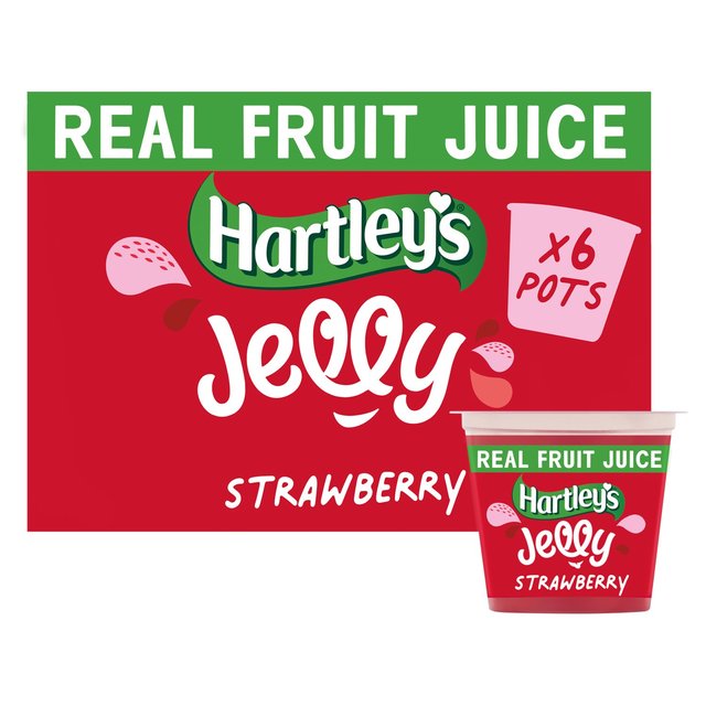 Hartley's Strawberry Jelly Pot Multipack   6 x 125g