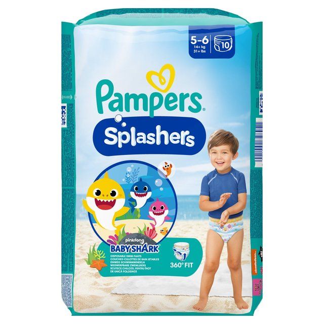 Pampers Splashers Swim Nappies Size 5-6 (14+kg)   10 per pack GOODS M&S   