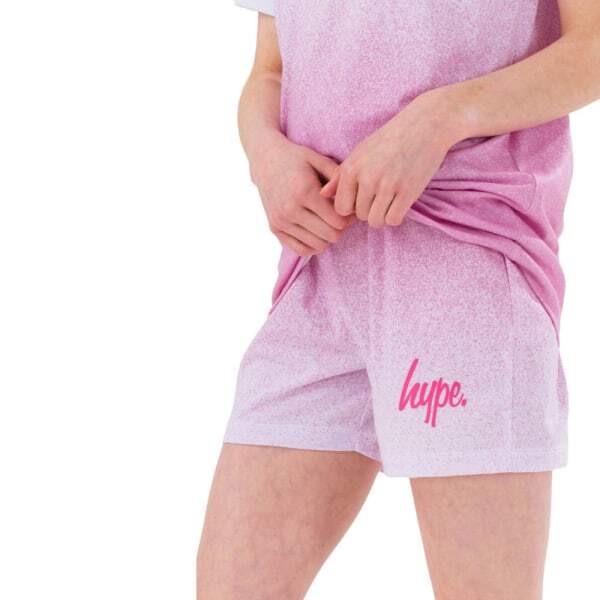 Hype Girls Speckle Fade Script Short Pyjama Set (14 Years)