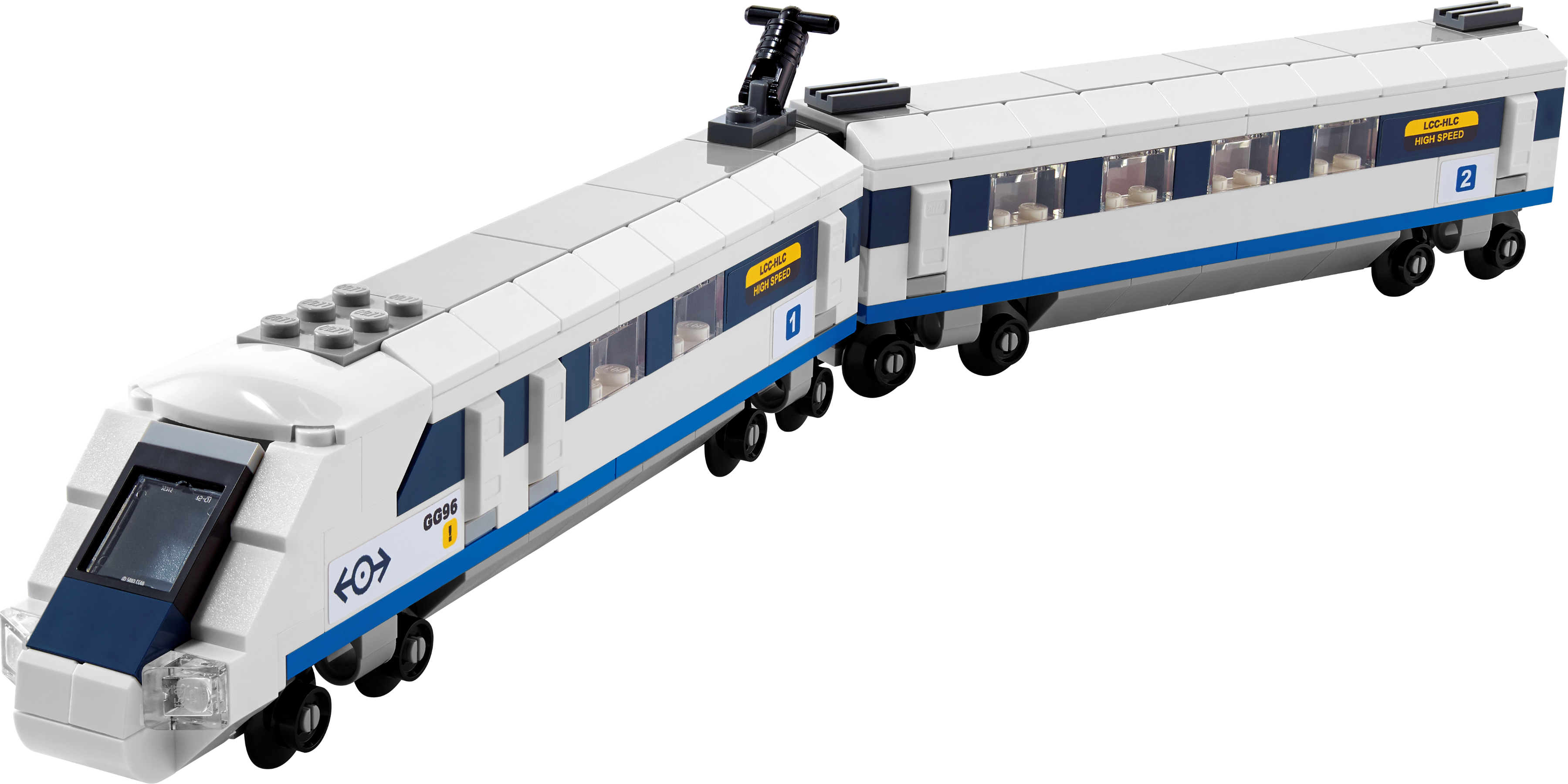 LEGO High-Speed Train Building Set 284 Piece, UK version