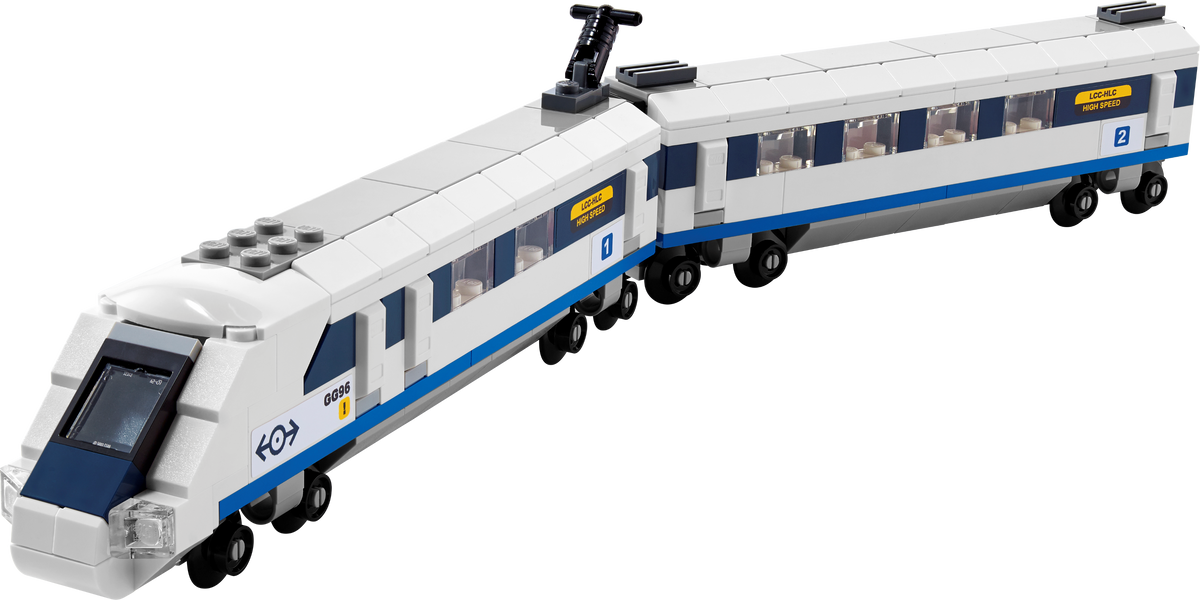 LEGO High-Speed Train Building Set 284 Piece, UK version