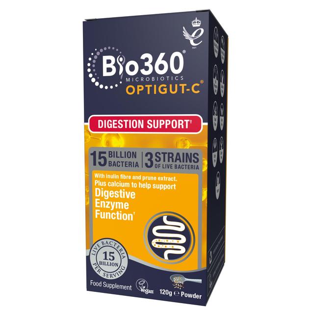 Bio360 OptiGUT-C (15 Billion Bacteria) Powder from Natures Aid   120g GOODS M&S   