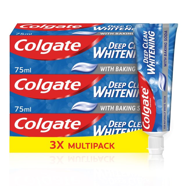 Colgate Deep Clean Whitening with Baking Soda Toothpaste   3 x 75ml GOODS M&S   