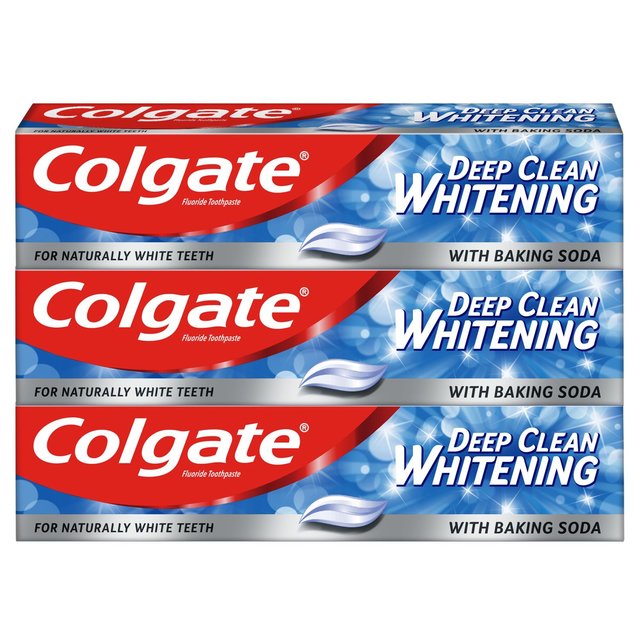 Colgate Deep Clean Whitening with Baking Soda Toothpaste   3 x 75ml GOODS M&S   