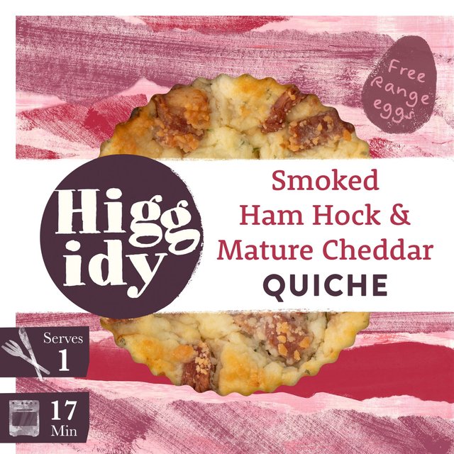 Higgidy Smoked Ham Hock & Cheddar Quiche   155g GOODS M&S   