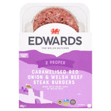 Edwards  2 Caramelised Onion & Welsh Beef Steak Burgers   300g GOODS M&S   