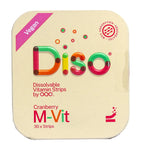 OQO DISO multivitamin strips with fruity flavour 30 count, imported from the UK
