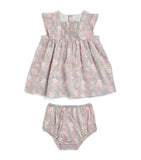 Petit Bateau floral dress bloomers set 3-36 months, imported from the UK