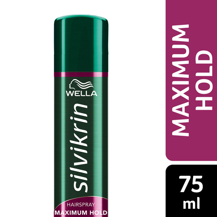 Wella Silvikrin Maximum Hold Hairspray, 75ml