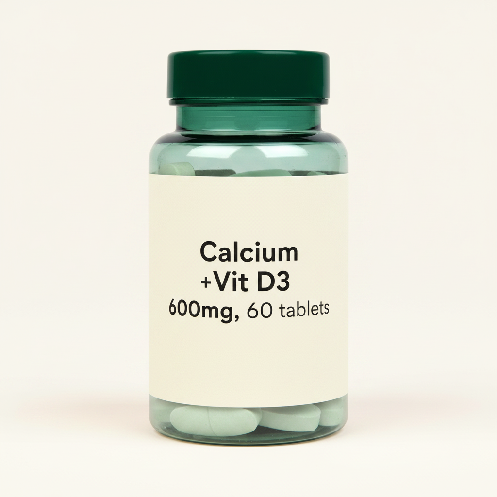 Holland & Barrett Calcium + Vitamin D 60 Tablets, UK version
