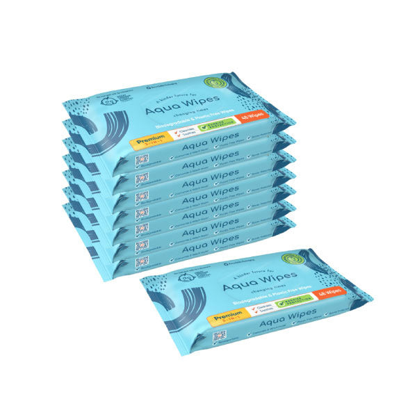 Aqua Wipes 3 in 1 Premium Wipe, 8 Pack GOODS Superdrug   