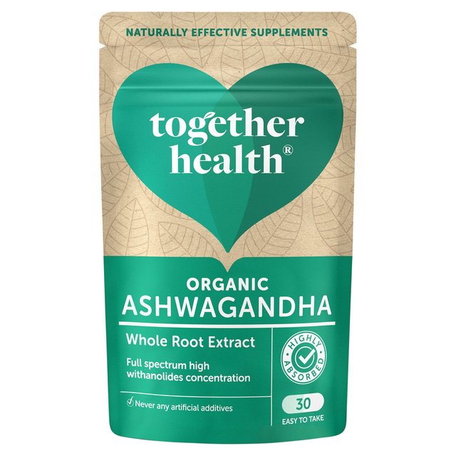 Together WholeHerbs Ashwagandha Vegetable Capsules    30 per pack GOODS M&S   