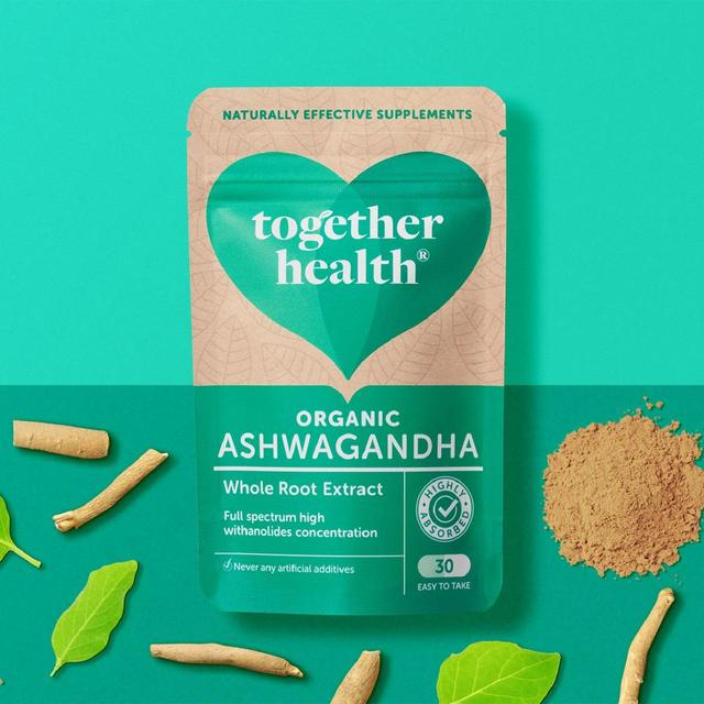 Together WholeHerbs Ashwagandha Vegetable Capsules    30 per pack GOODS M&S   