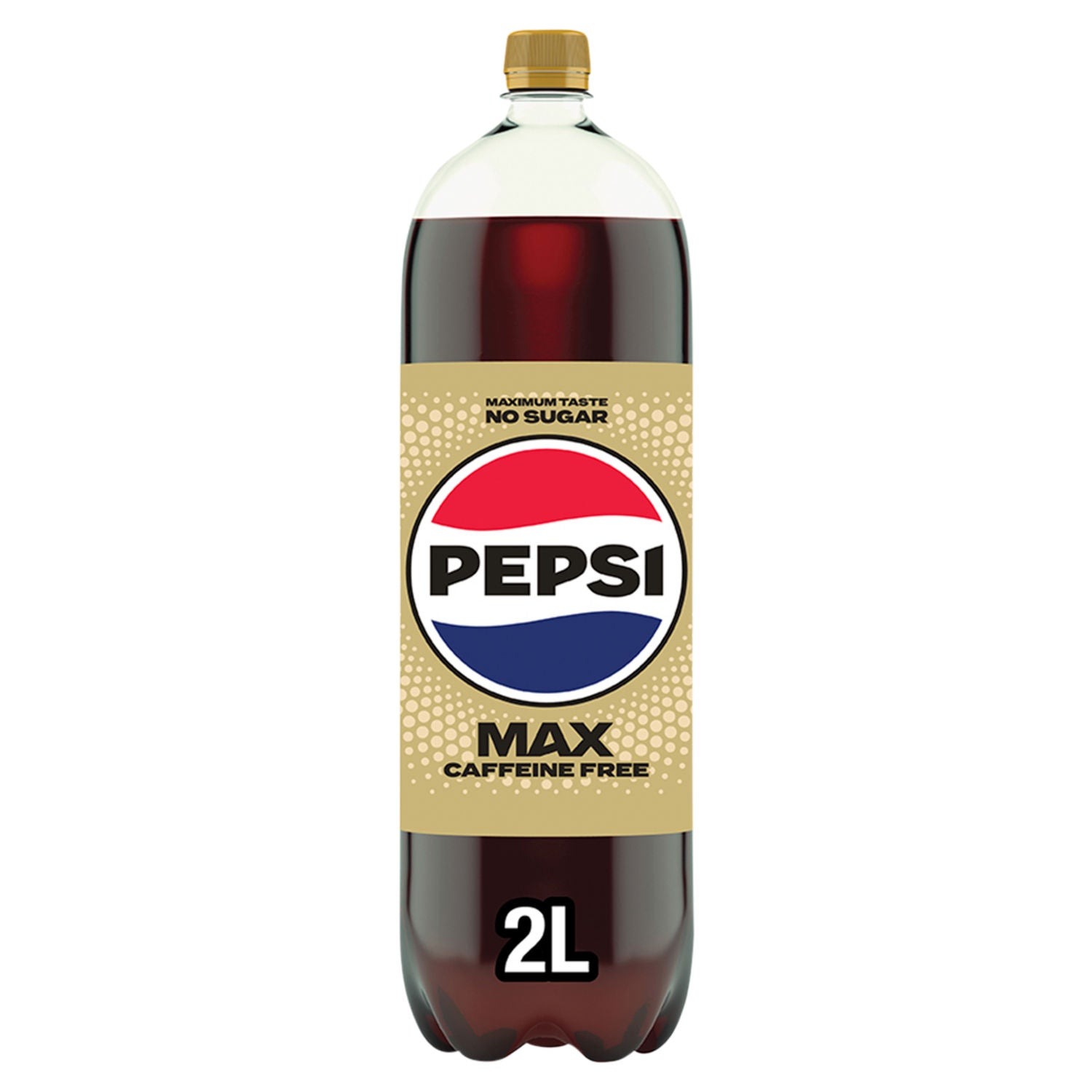 Pepsi Max no caffeine cola 2L bottle, imported from the UK