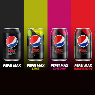 Pepsi Max Lime no sugar cola cans 8x330ml - British product