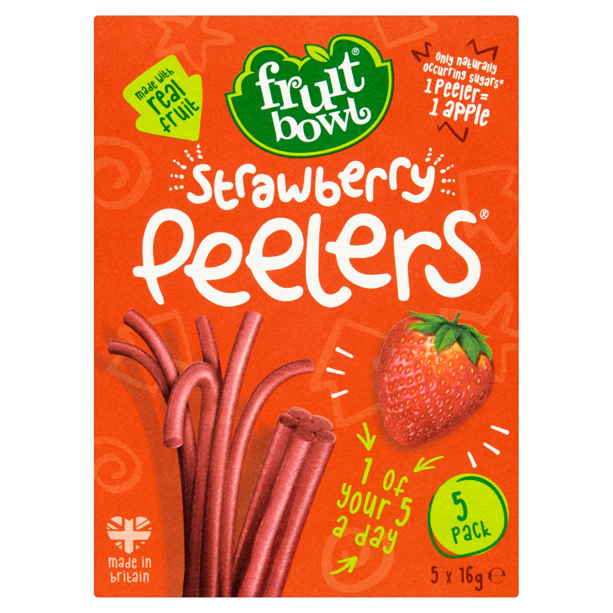 Fruit Bowl Strawberry Peelers 5x16g GOODS Sainsburys   