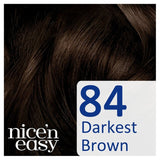 Clairol Nice'n Easy No Ammonia Hair Dye 84 Darkest Brown GOODS M&S   