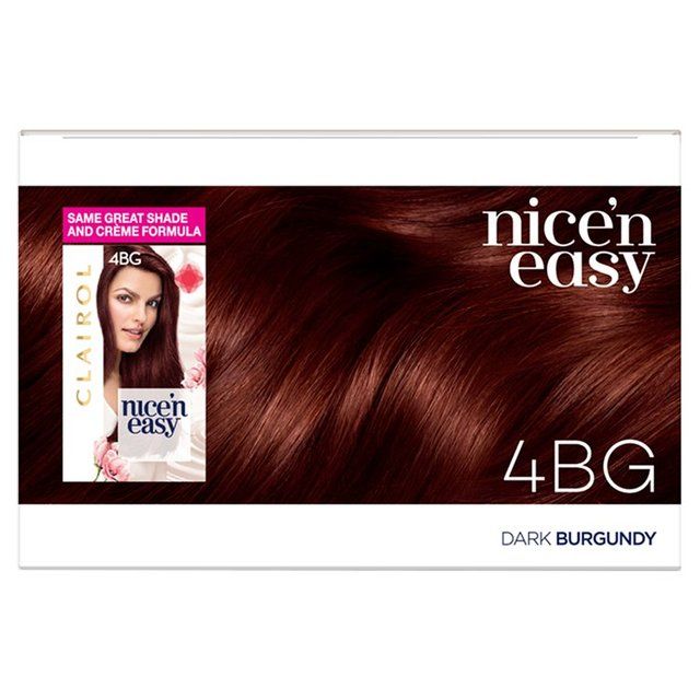 Clairol Nice'n Easy Hair Dye 4BG Dark Burgundy GOODS M&S   