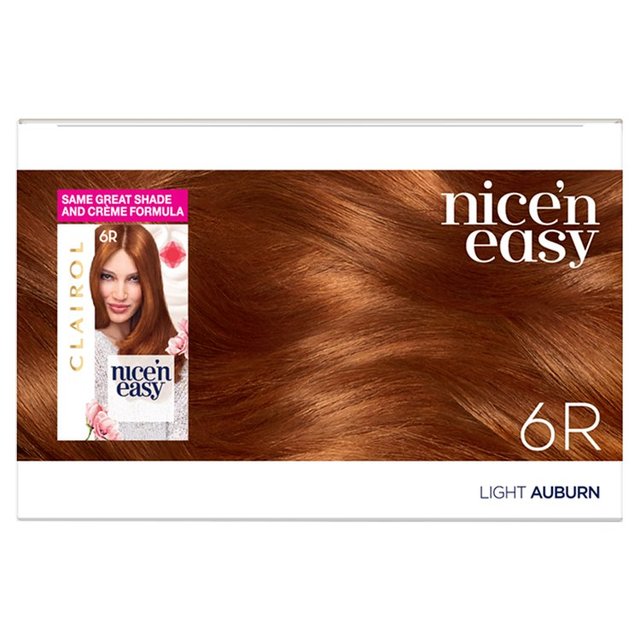 Clairol Nice'n Easy Hair Dye 6R Light Auburn