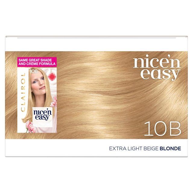 Clairol Nice'n Easy Hair Dye 10B Extra Light Beige Blonde GOODS M&S   