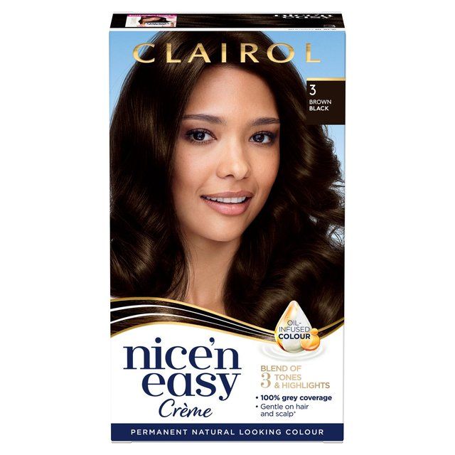 Clairol Nice'n Easy Hair Dye 3 Brown Black GOODS M&S   