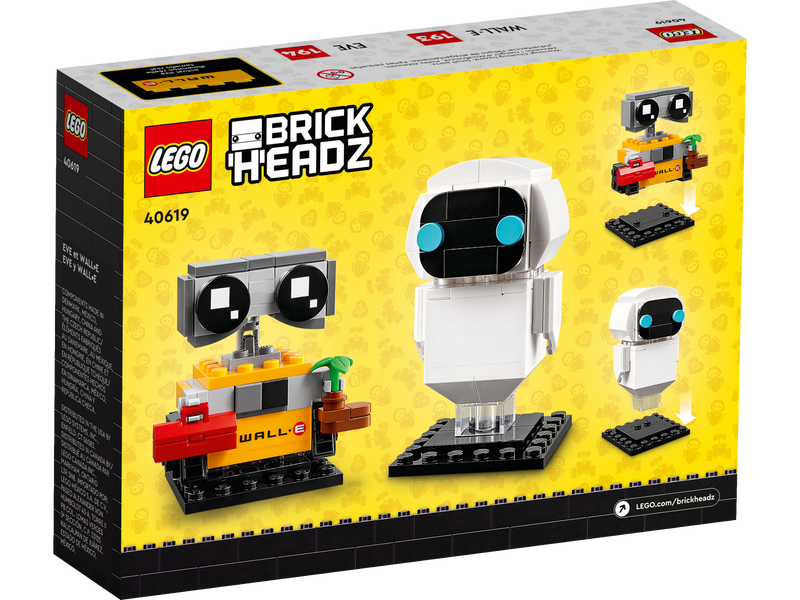 LEGO BrickHeadz EVE and WALL-E set 155 pieces - British product