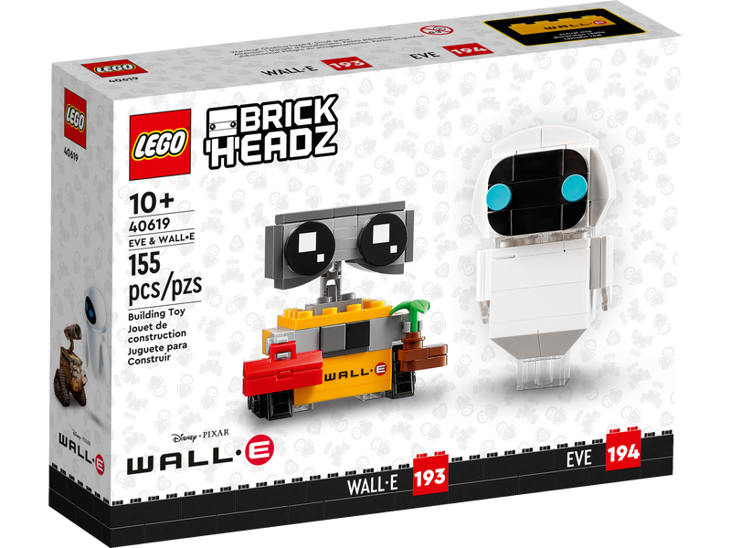 LEGO BrickHeadz EVE and WALL-E set 155 pieces - British product