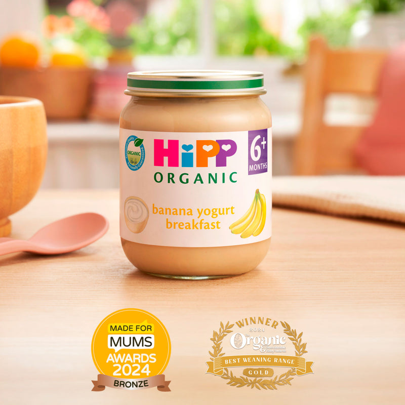 HiPP banana yogurt breakfast baby food 125g, UK version