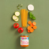 HiPP organic spaghetti baby food jar with tomatoes mozzarella 190g, UK version