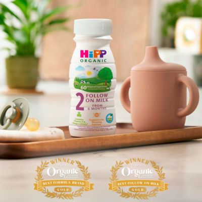 HiPP Organic Ready to Feed Follow On Milk 200ml, UK version