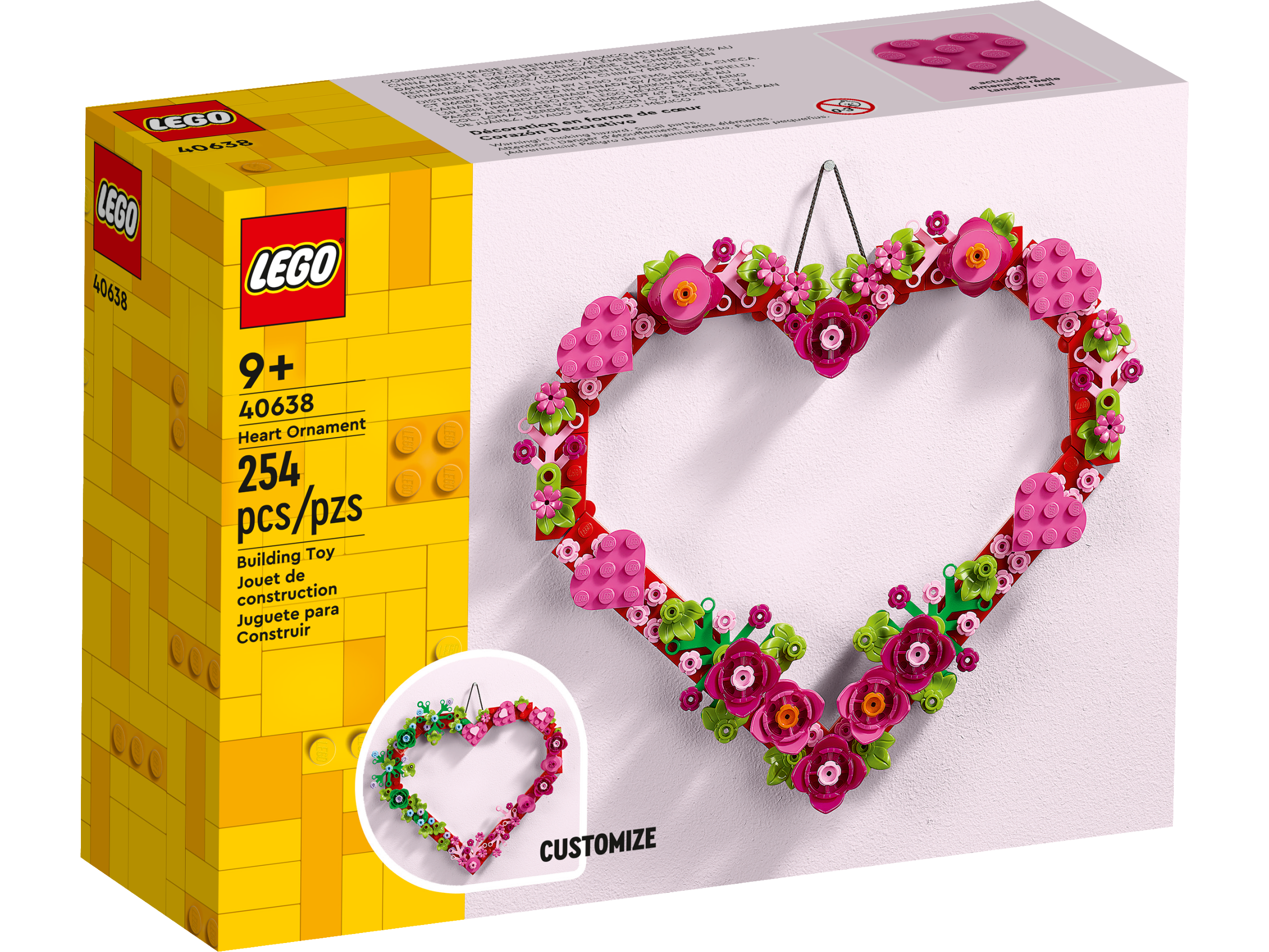 LEGO Heart Ornament 254 pieces, UK version