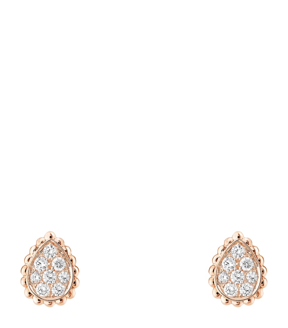 Boucheron Serpent Bohème earrings rose gold diamond Extra Small, imported from the UK