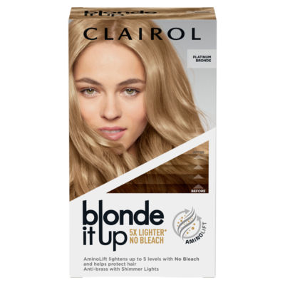 ASDA Clairol Blonde It Up Permanent High Lift No Bleach Hair Dye Platinum Bronde- Buy online at McGrocer