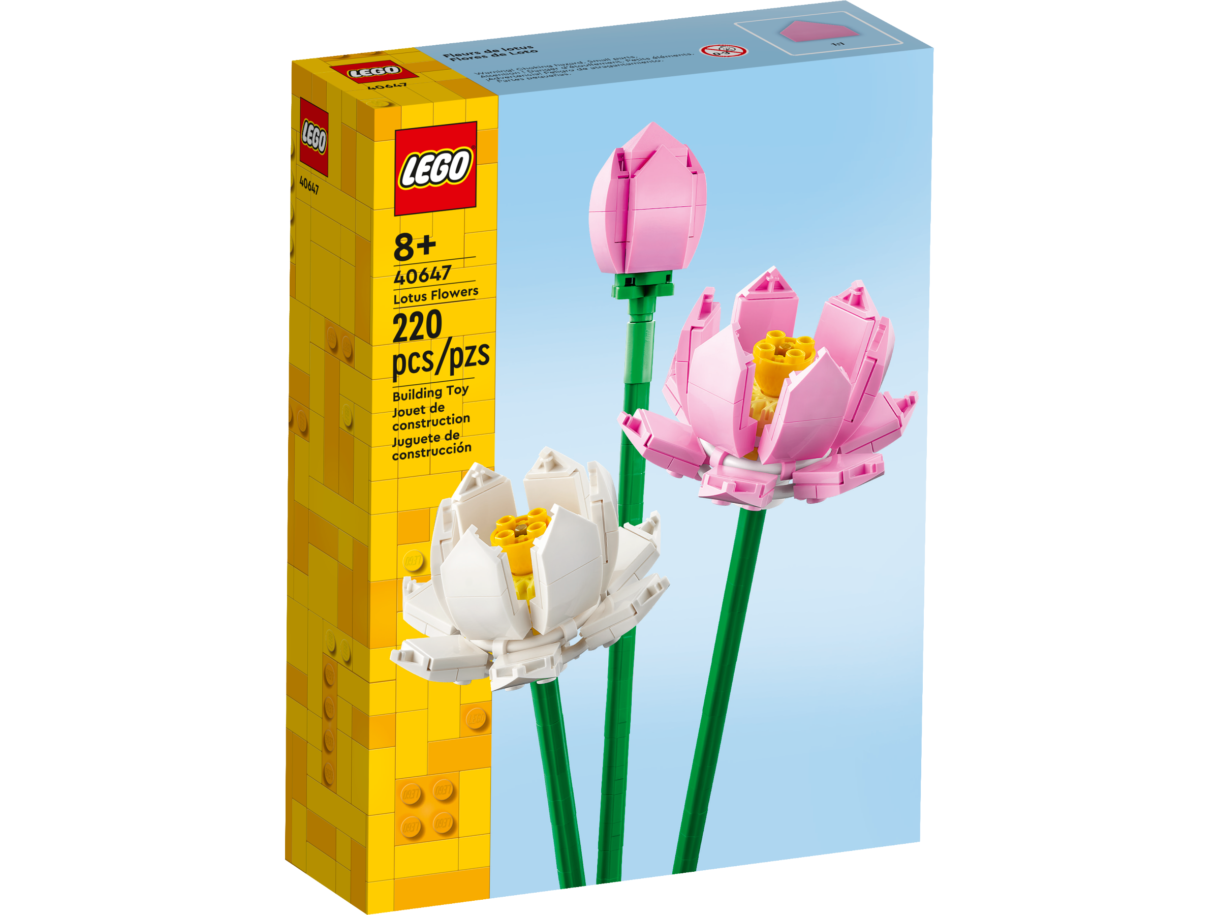 LEGO Lotus Flower model 220 pieces decorative plant, UK version