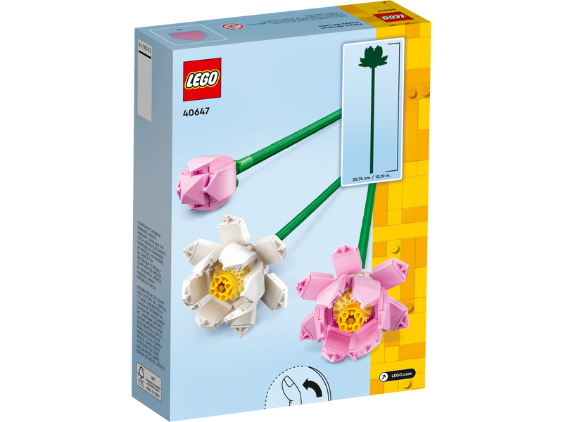 LEGO Lotus Flower model 220 pieces decorative plant, UK version