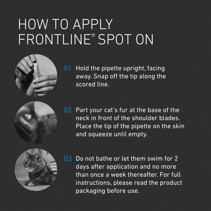 Frontline Spot On cat flea and tick treatment 0.5ml - British product