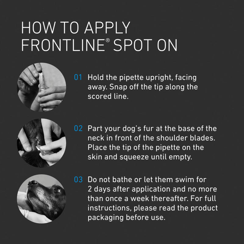FRONTLINE Spot On for large dogs 20-40kg - British product